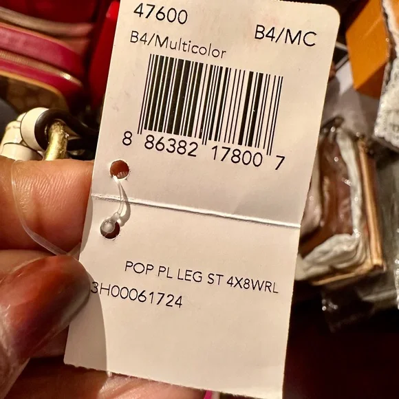 NWT Coach Signature Poppy Legacy Striped Wristlet with Box - Picture 14 of 16